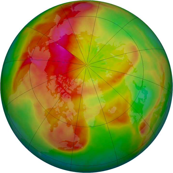 Arctic ozone map for 23 March 2015